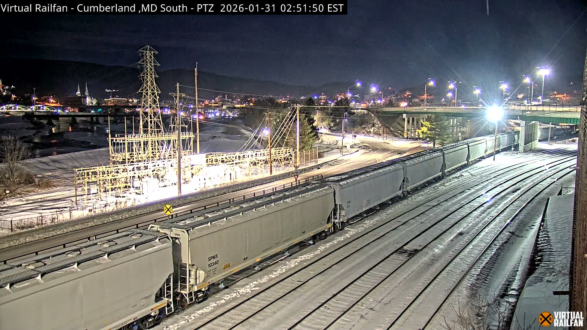 Cumberland City & , Cumberland Train Town  Live Cam - Cumberland, Allegany, Maryland, USA 