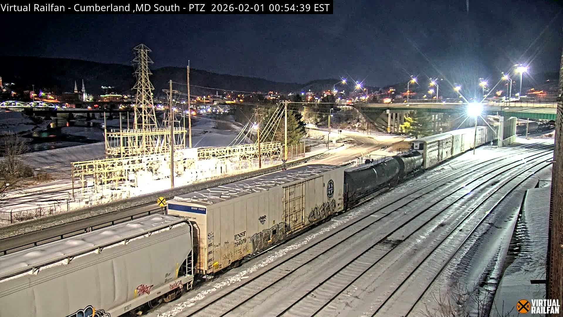 Cumberland City & , Cumberland Train Town  Live Cam - Cumberland, Allegany, Maryland, USA 