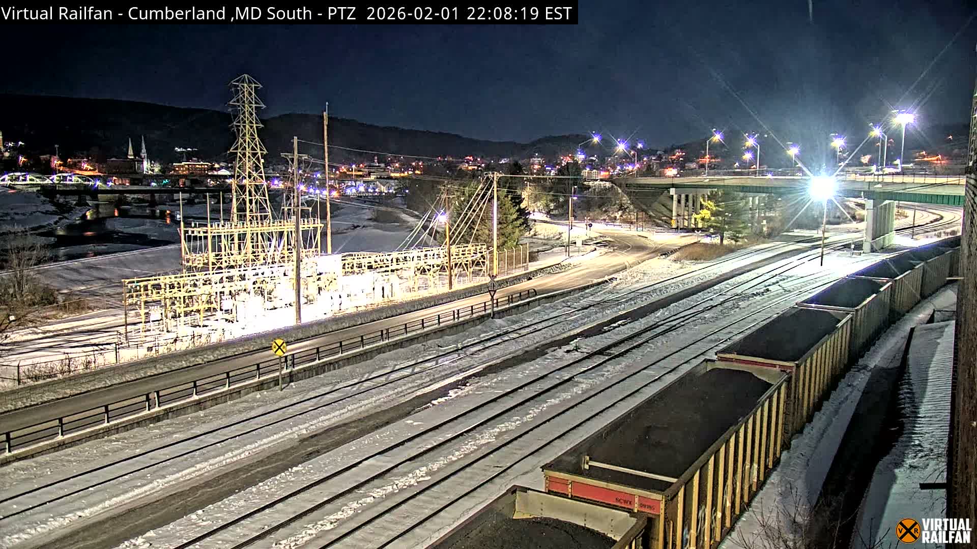 Cumberland City & , Cumberland Train Town  Live Cam - Cumberland, Allegany, Maryland, USA 
