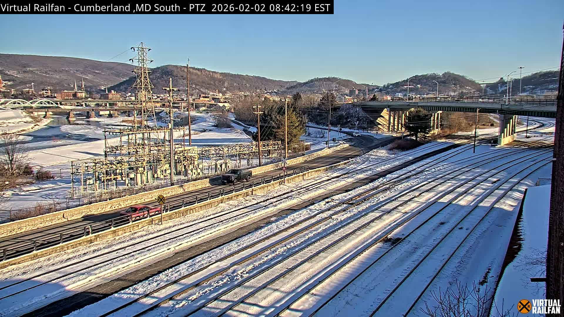 Cumberland City & , Cumberland Train Town  Live Cam - Cumberland, Allegany, Maryland, USA 