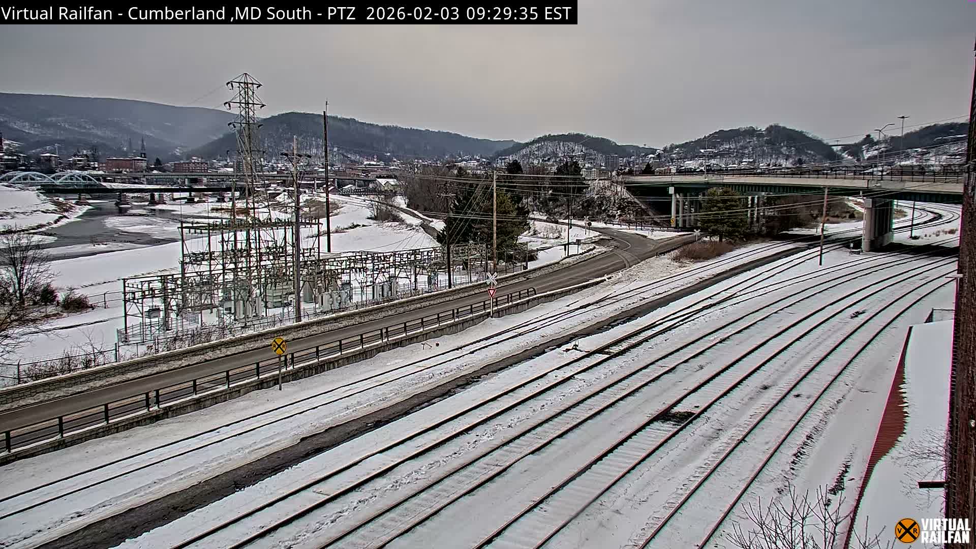 Cumberland City & , Cumberland Train Town  Live Cam - Cumberland, Allegany, Maryland, USA 
