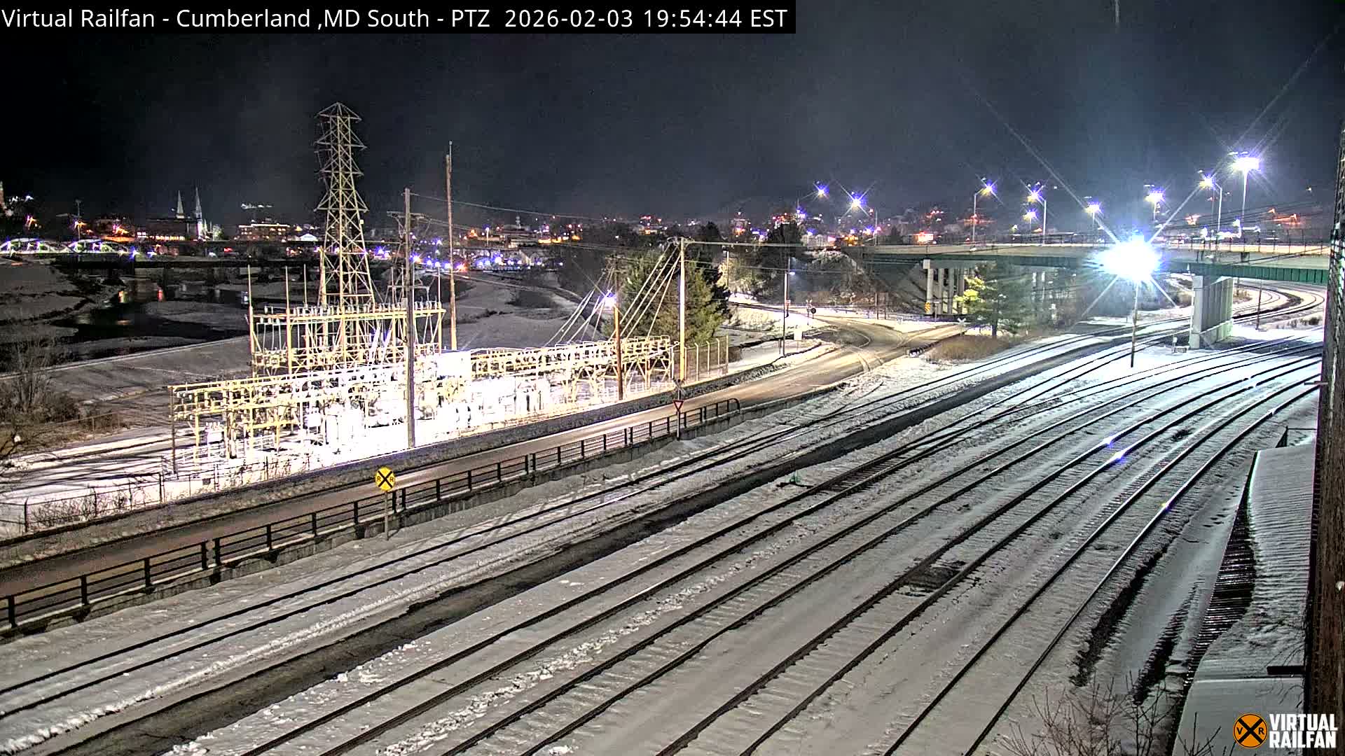 Cumberland City & , Cumberland Train Town  Live Cam - Cumberland, Allegany, Maryland, USA 