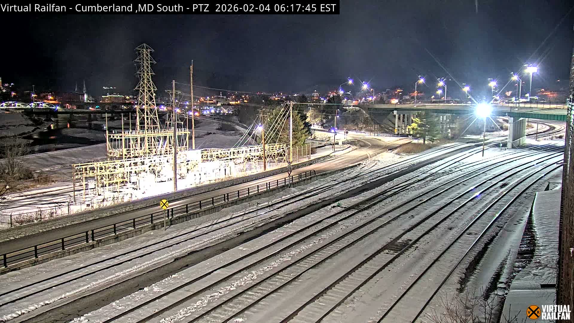 Cumberland City & , Cumberland Train Town  Live Cam - Cumberland, Allegany, Maryland, USA 