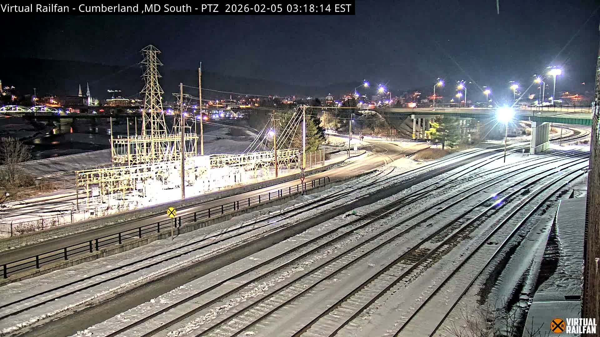 Cumberland City & , Cumberland Train Town  Live Cam - Cumberland, Allegany, Maryland, USA 