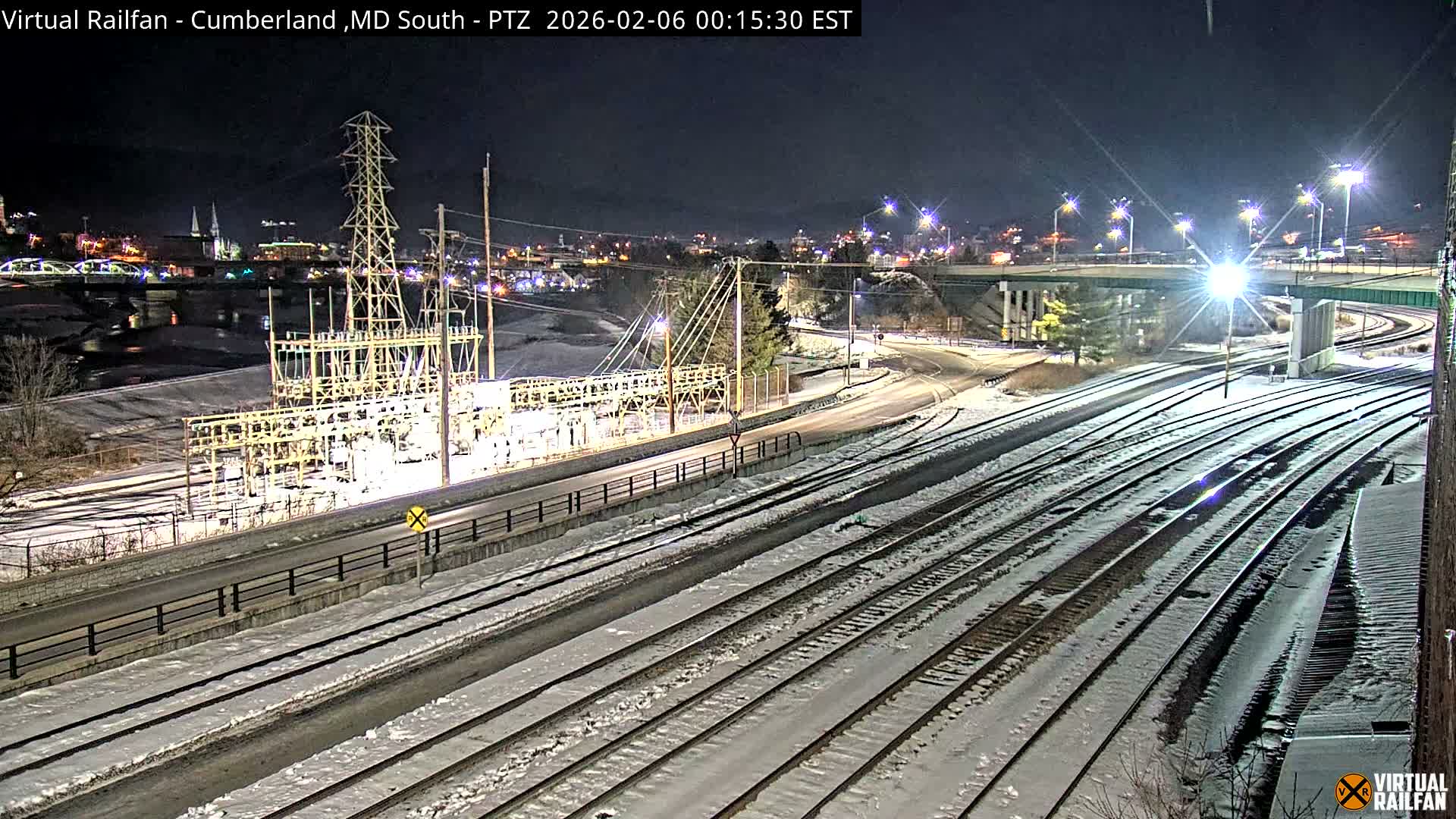 Cumberland City & , Cumberland Train Town  Live Cam - Cumberland, Allegany, Maryland, USA 