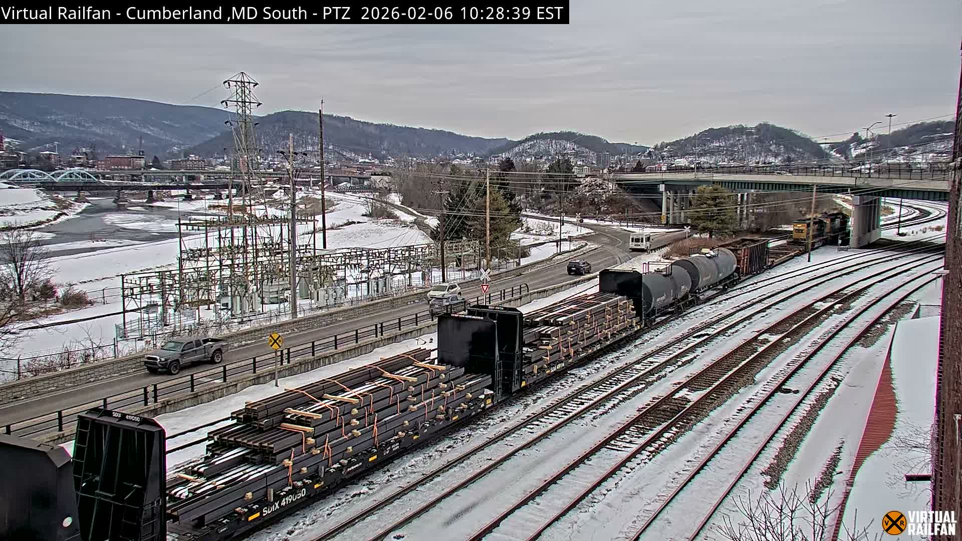 Cumberland City & , Cumberland Train Town  Live Cam - Cumberland, Allegany, Maryland, USA 
