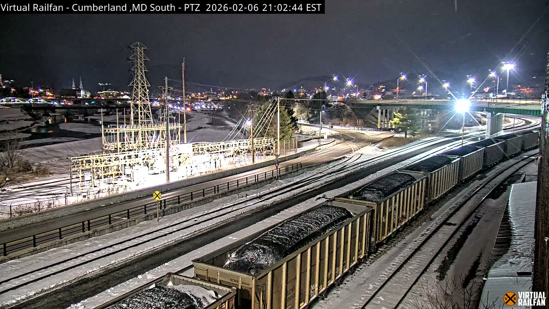 Cumberland City & , Cumberland Train Town  Live Cam - Cumberland, Allegany, Maryland, USA 