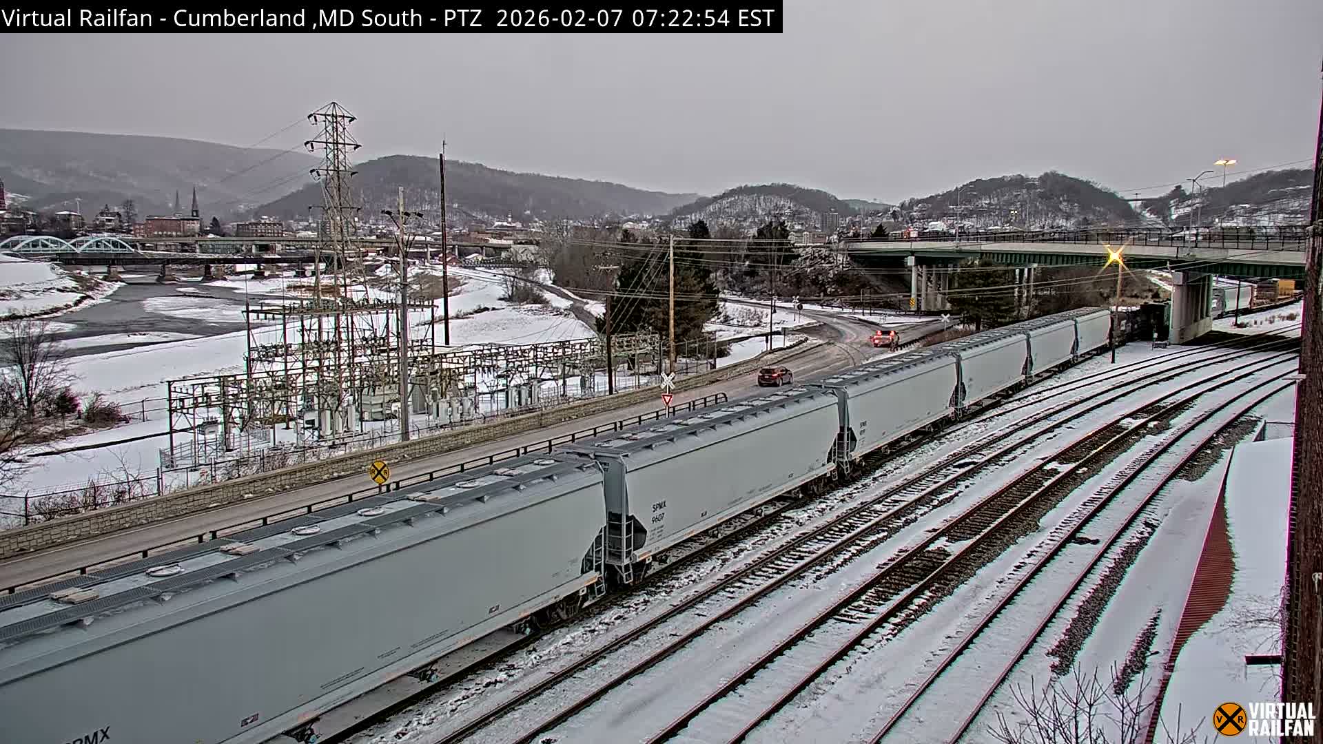 Cumberland City & , Cumberland Train Town  Live Cam - Cumberland, Allegany, Maryland, USA 