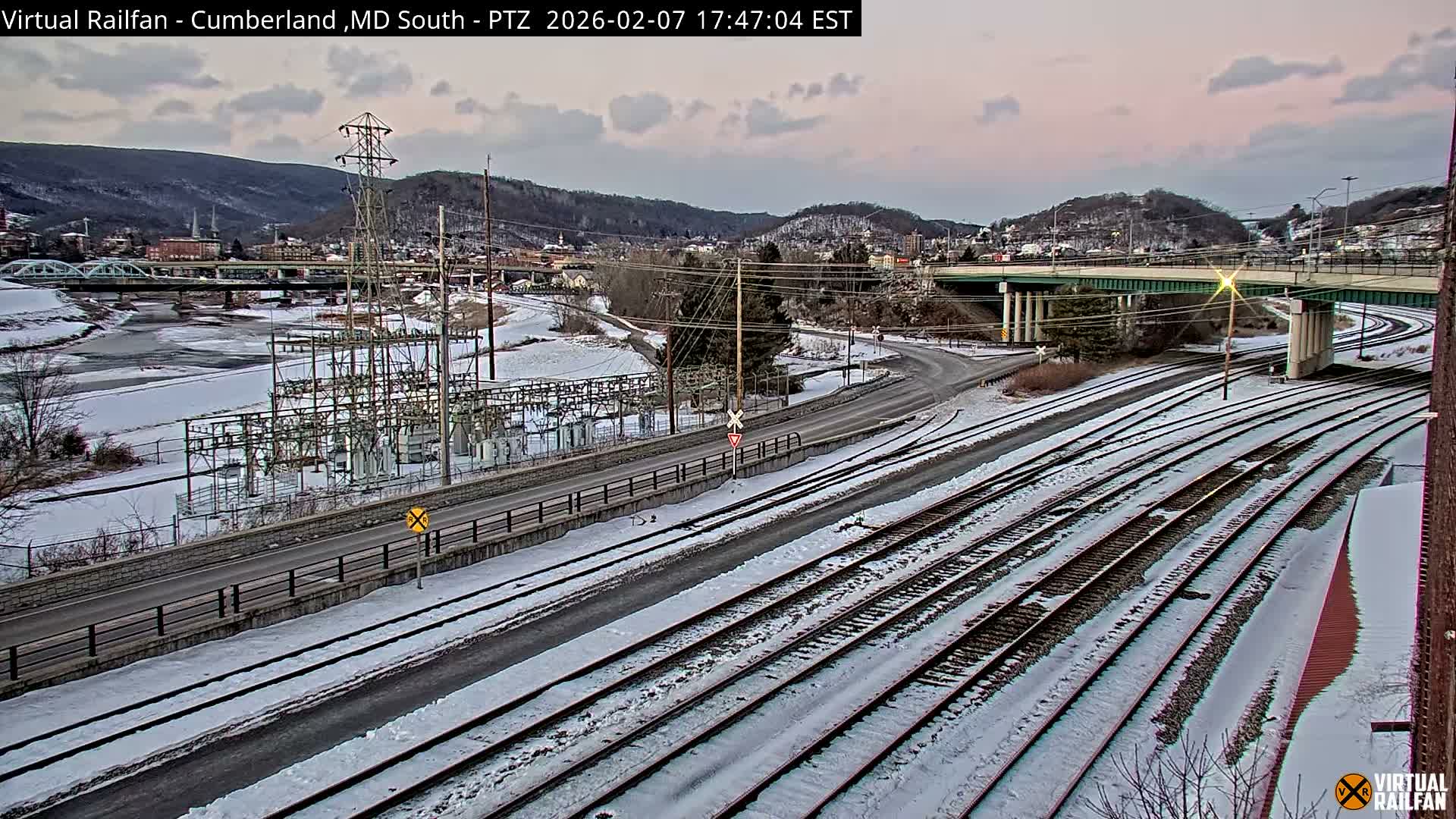 Cumberland City & , Cumberland Train Town  Live Cam - Cumberland, Allegany, Maryland, USA 