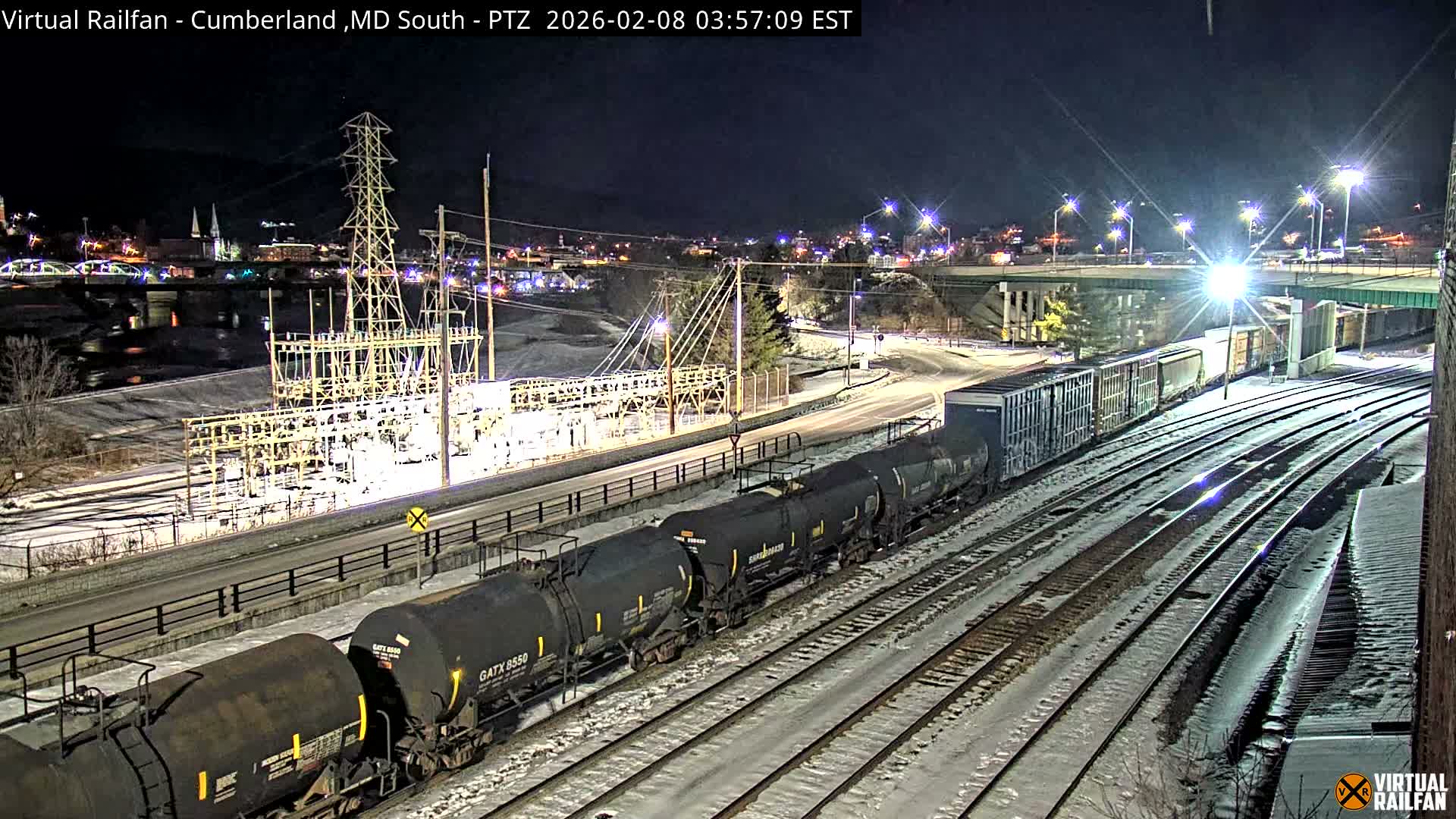 Cumberland City & , Cumberland Train Town  Live Cam - Cumberland, Allegany, Maryland, USA 