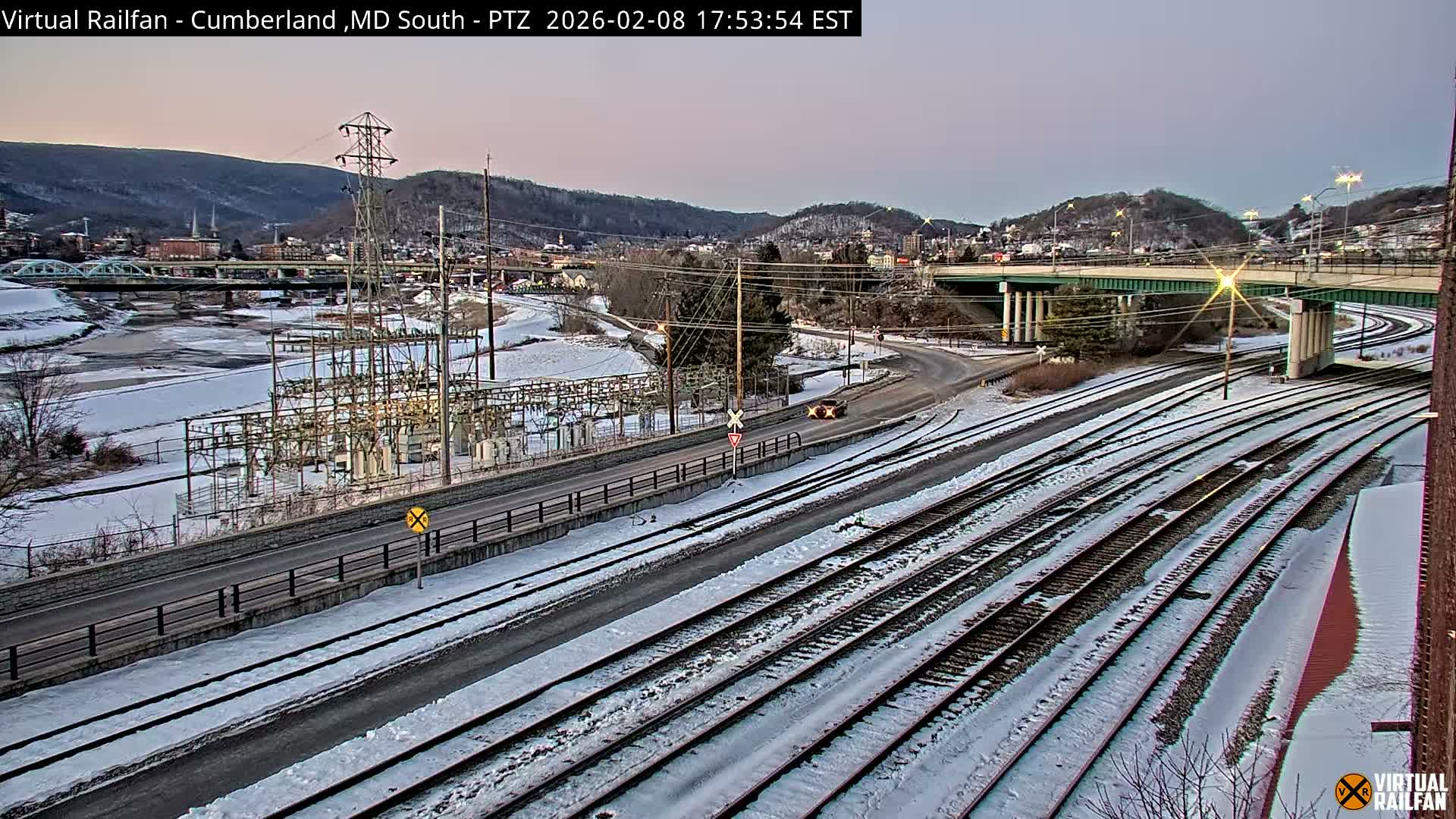 Cumberland City & , Cumberland Train Town  Live Cam - Cumberland, Allegany, Maryland, USA 