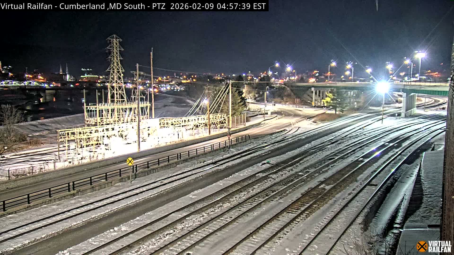 Cumberland City & , Cumberland Train Town  Live Cam - Cumberland, Allegany, Maryland, USA 