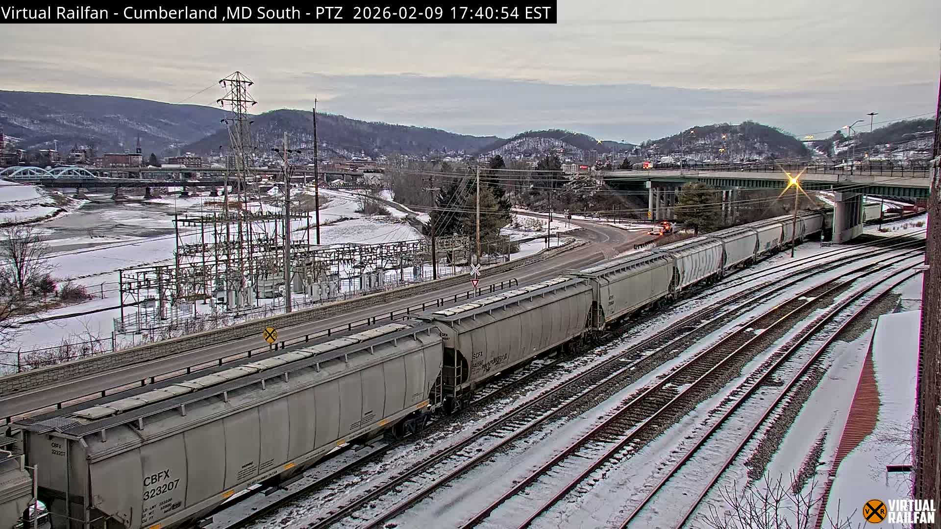 Cumberland City & , Cumberland Train Town  Live Cam - Cumberland, Allegany, Maryland, USA 
