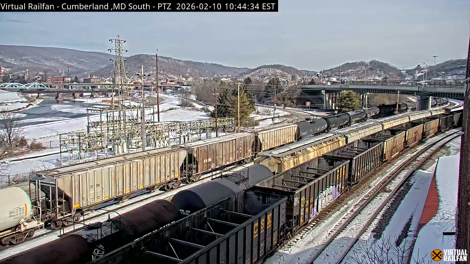 Cumberland City & , Cumberland Train Town  Live Cam - Cumberland, Allegany, Maryland, USA 