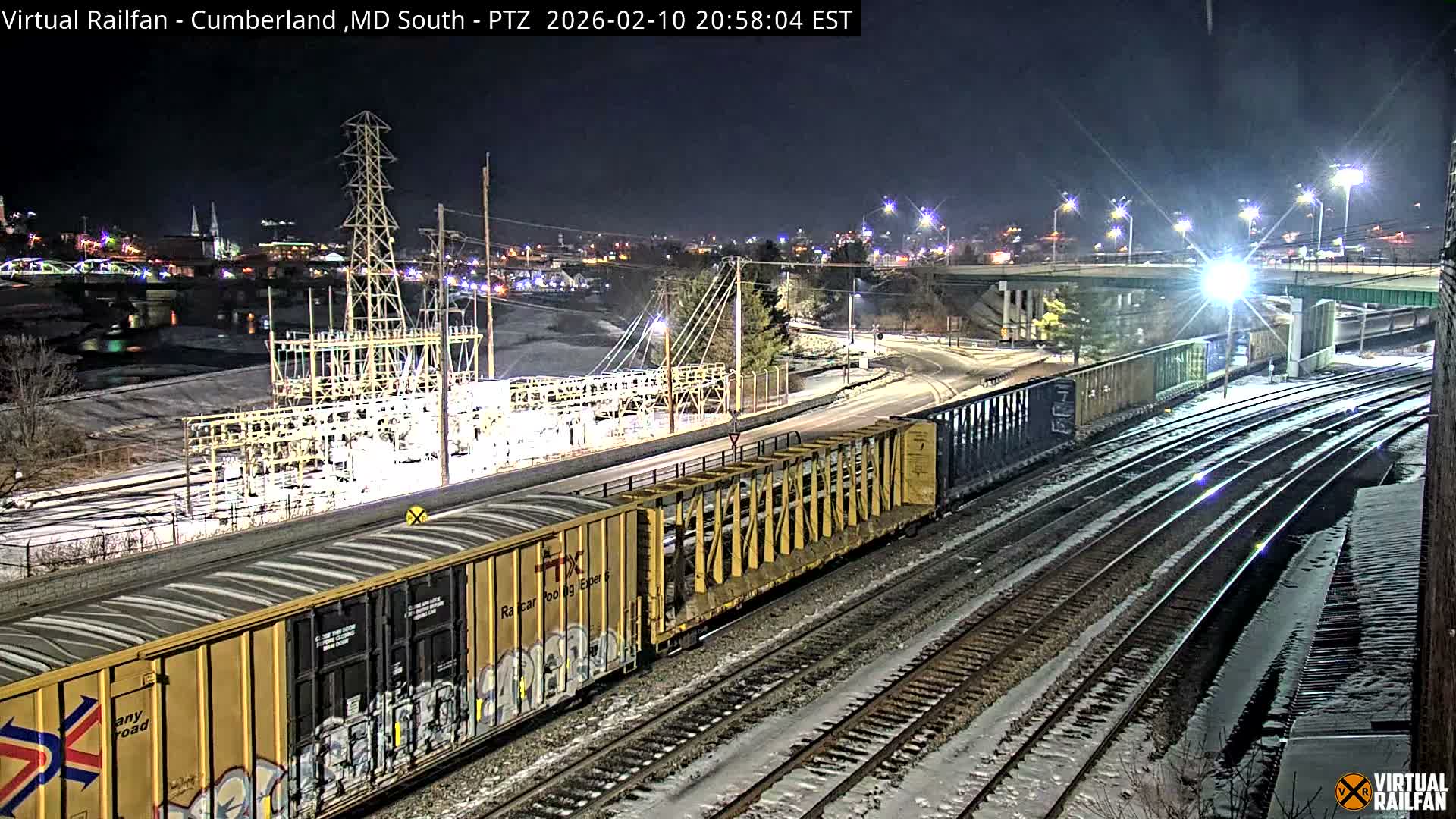 Cumberland City & , Cumberland Train Town  Live Cam - Cumberland, Allegany, Maryland, USA 