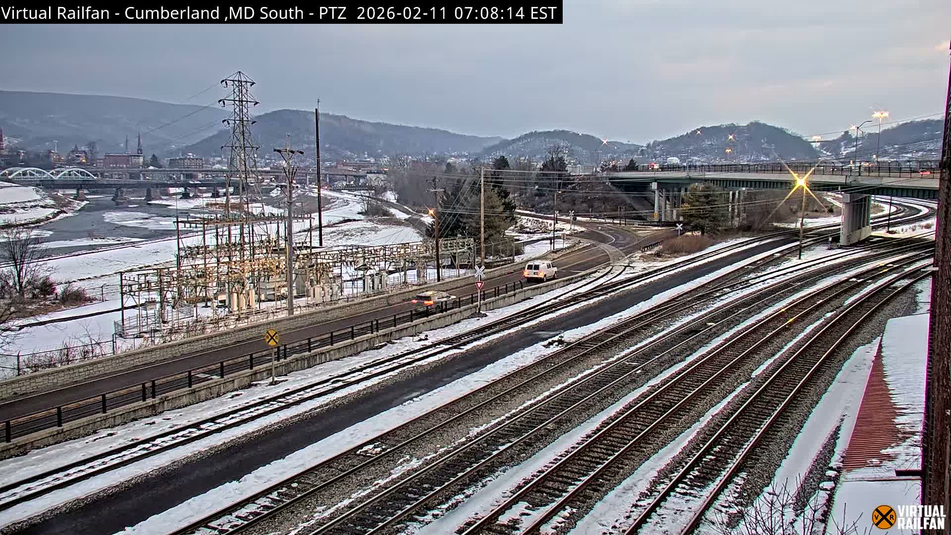 Cumberland City & , Cumberland Train Town  Live Cam - Cumberland, Allegany, Maryland, USA 