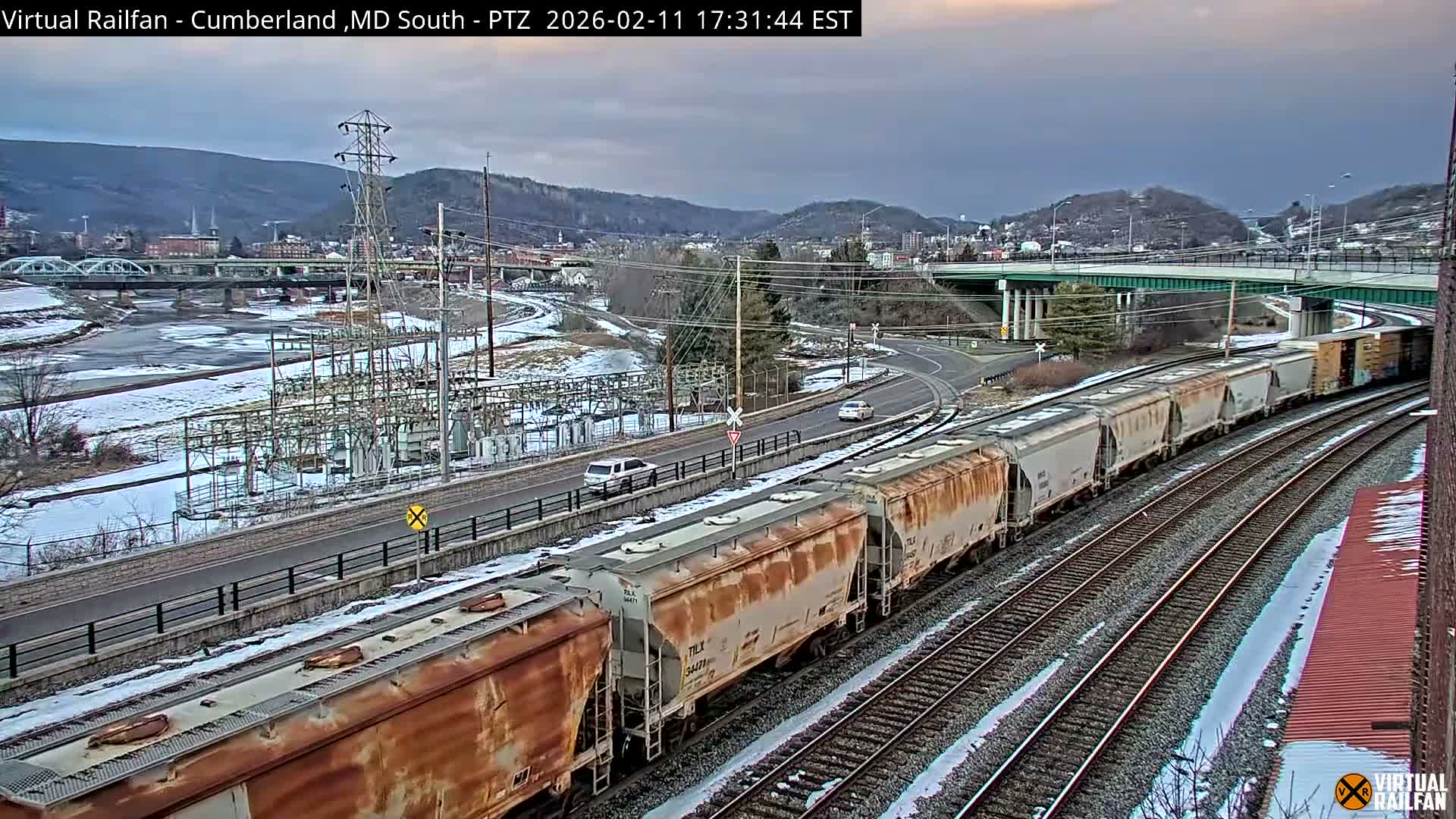 Cumberland City & , Cumberland Train Town  Live Cam - Cumberland, Allegany, Maryland, USA 