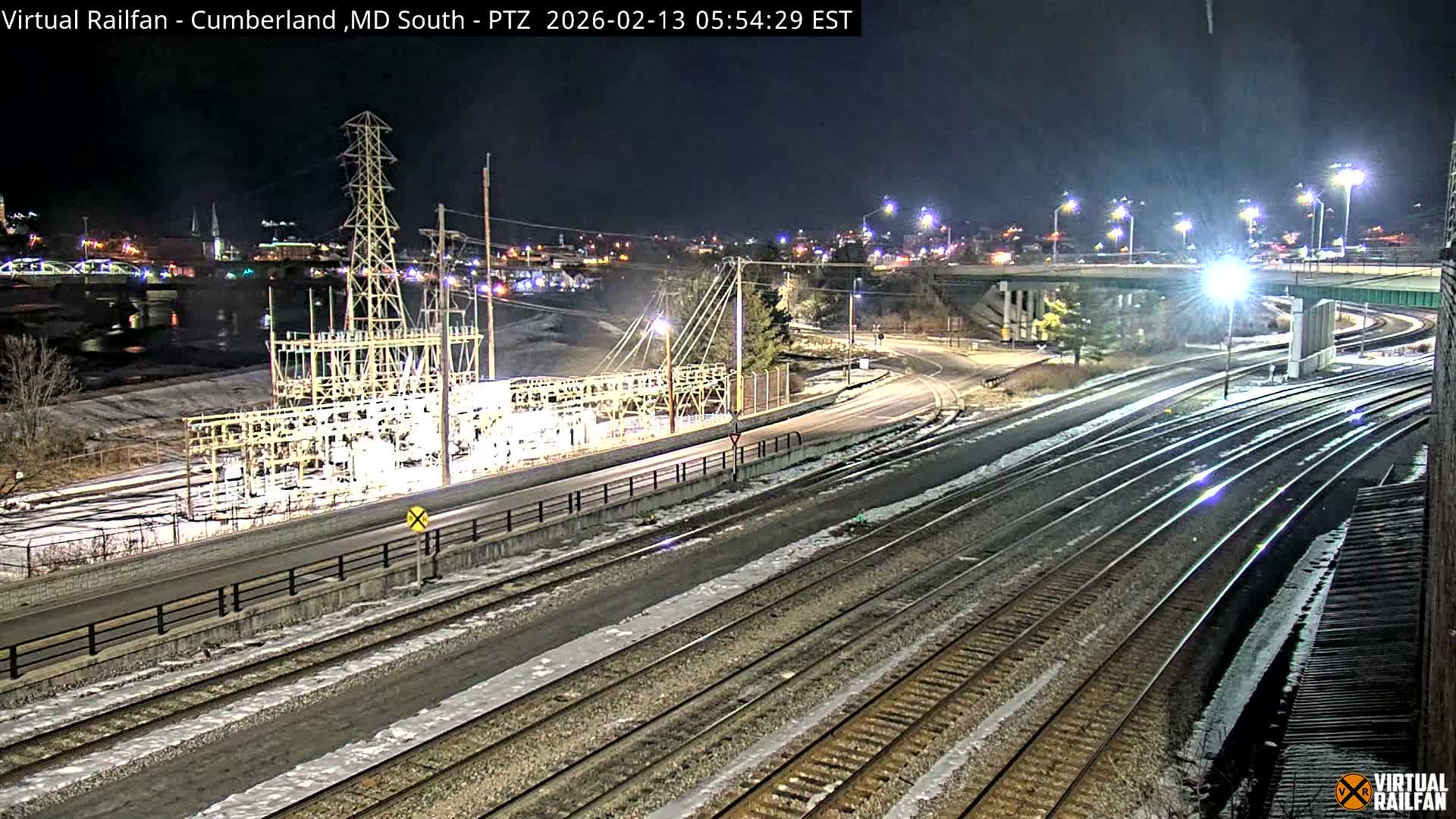 Cumberland City & , Cumberland Train Town  Live Cam - Cumberland, Allegany, Maryland, USA 