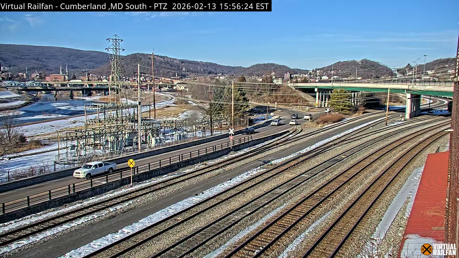 Cumberland City & , Cumberland Train Town  Live Cam - Cumberland, Allegany, Maryland, USA 