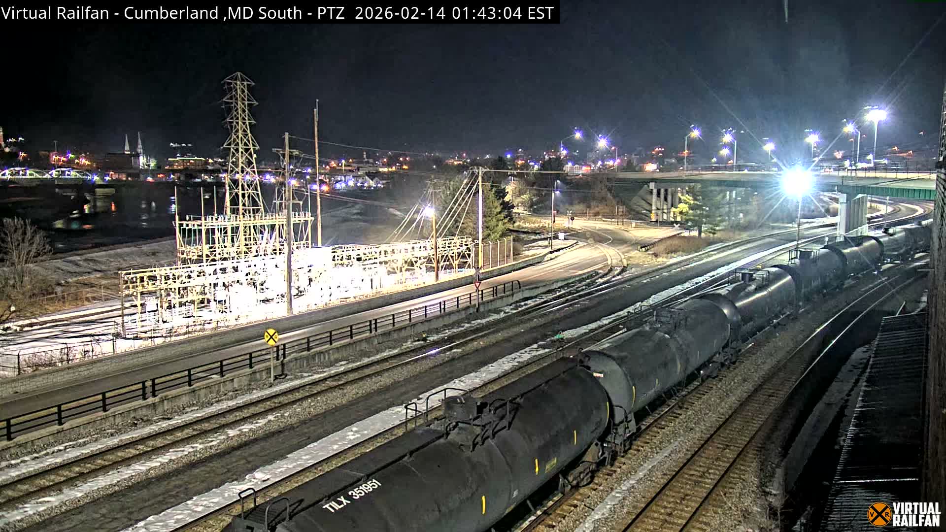 Cumberland City & , Cumberland Train Town  Live Cam - Cumberland, Allegany, Maryland, USA 