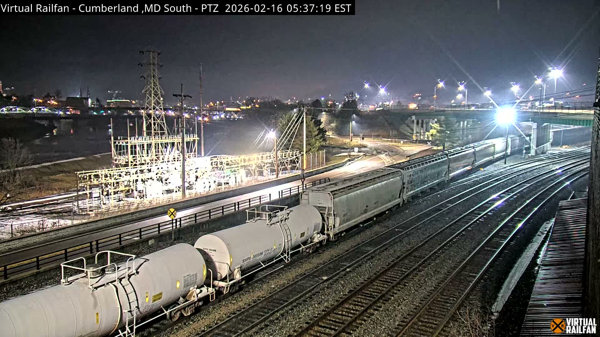 Cumberland City & , Cumberland Train Town  Live Cam - Cumberland, Allegany, Maryland, USA 