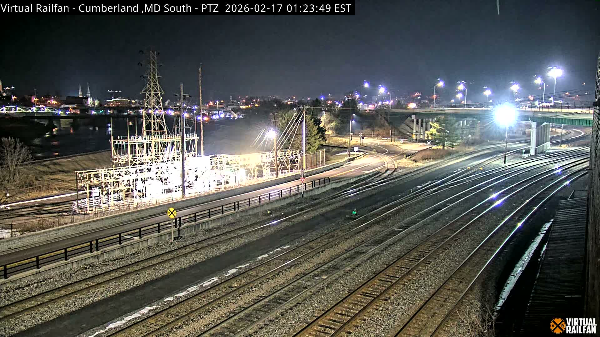 Cumberland City & , Cumberland Train Town  Live Cam - Cumberland, Allegany, Maryland, USA 