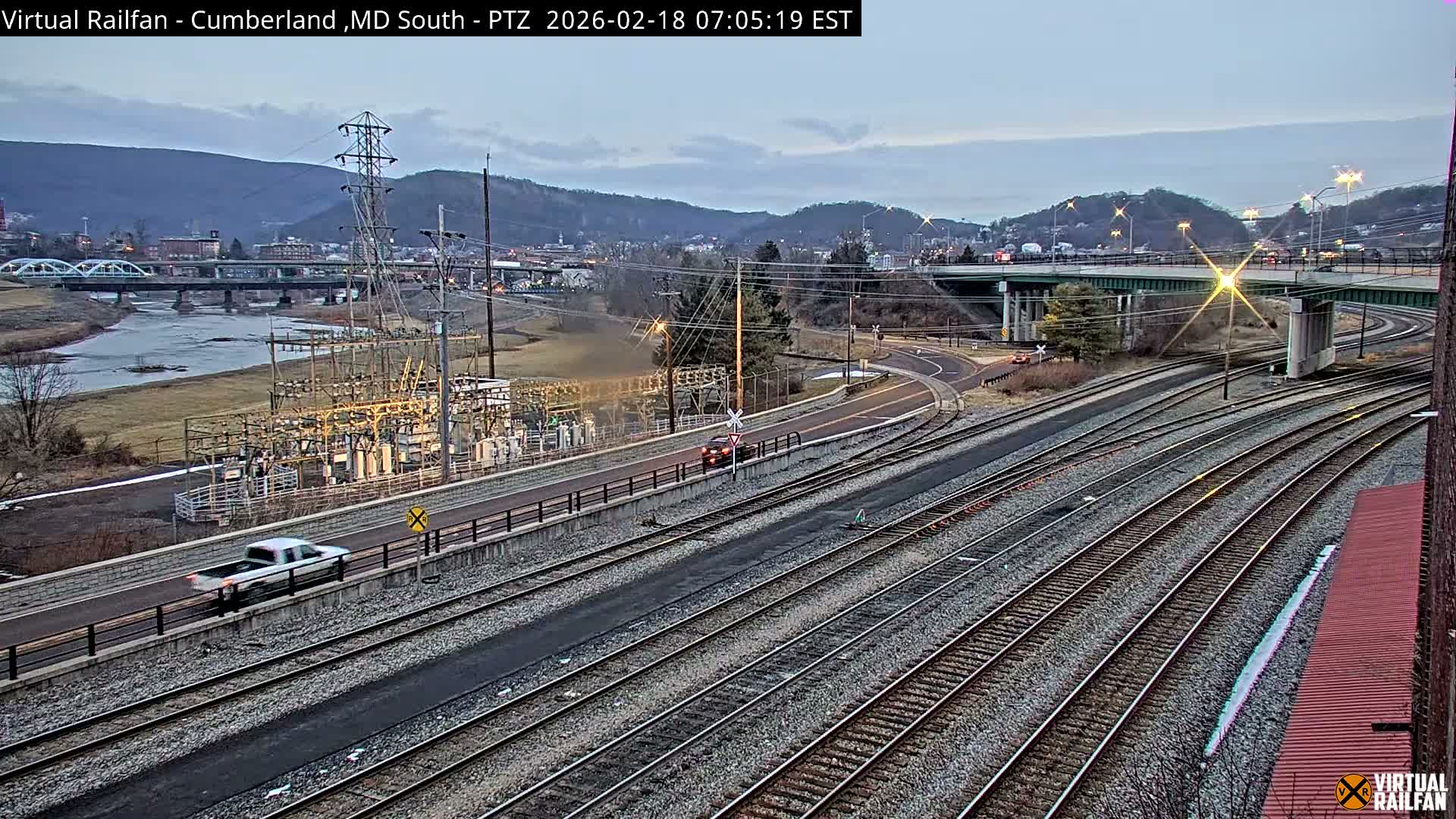 Cumberland City & , Cumberland Train Town  Live Cam - Cumberland, Allegany, Maryland, USA 