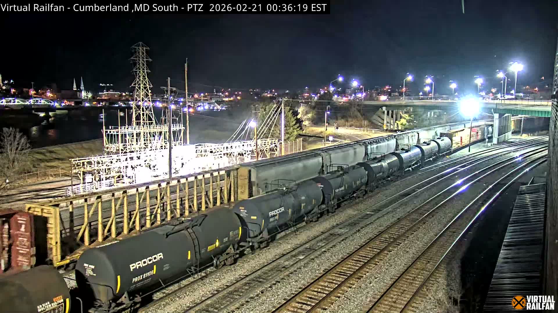 Cumberland City & , Cumberland Train Town  Live Cam - Cumberland, Allegany, Maryland, USA 