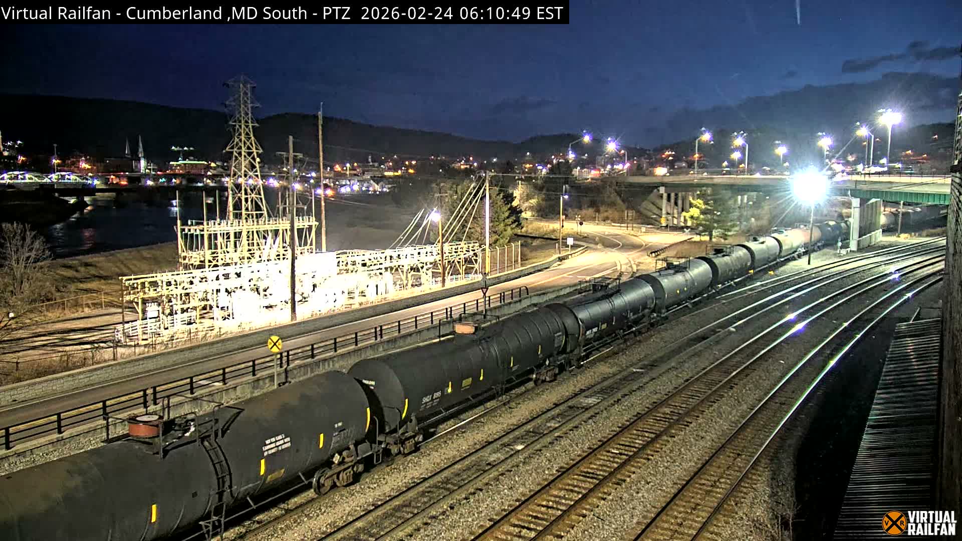 Cumberland City & , Cumberland Train Town  Live Cam - Cumberland, Allegany, Maryland, USA 