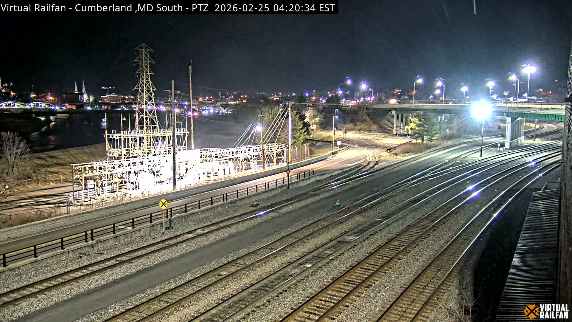 Cumberland City & , Cumberland Train Town  Live Cam - Cumberland, Allegany, Maryland, USA 