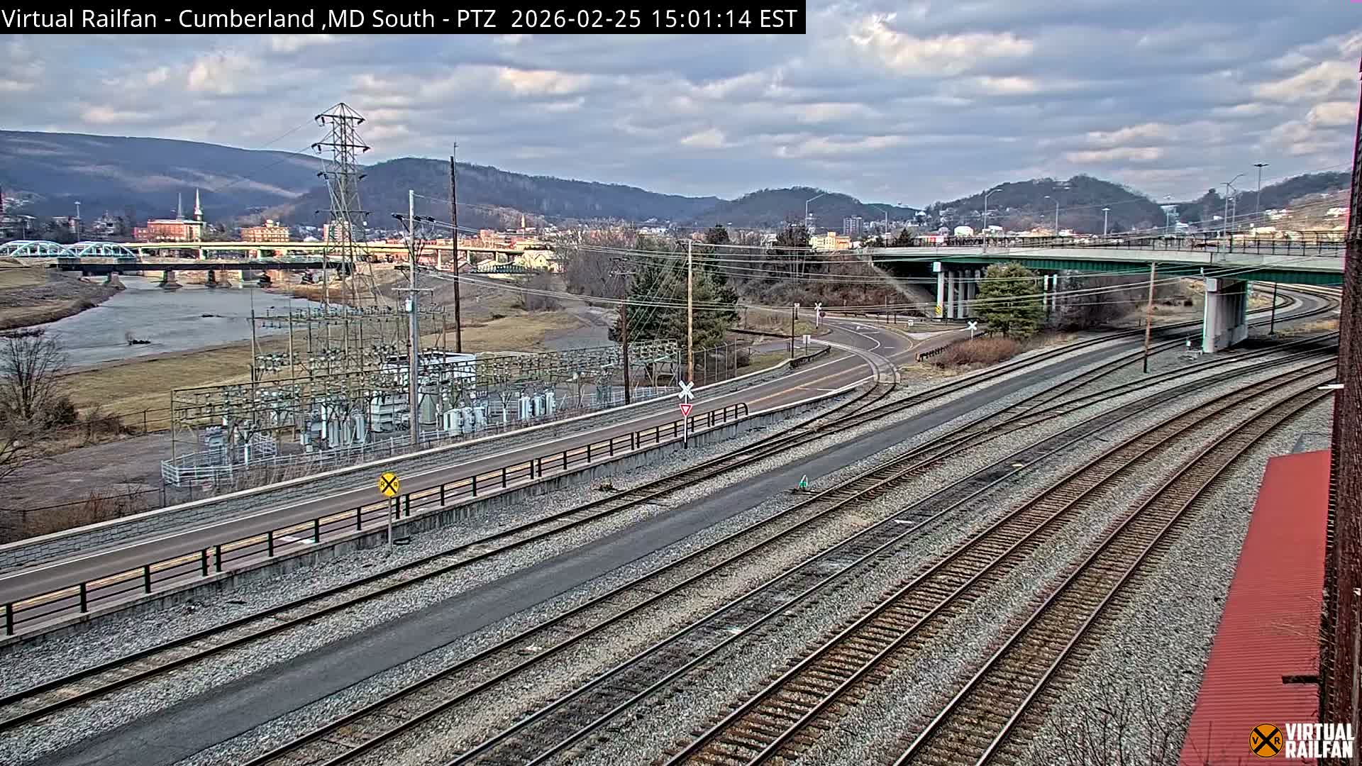 Cumberland City & , Cumberland Train Town  Live Cam - Cumberland, Allegany, Maryland, USA 