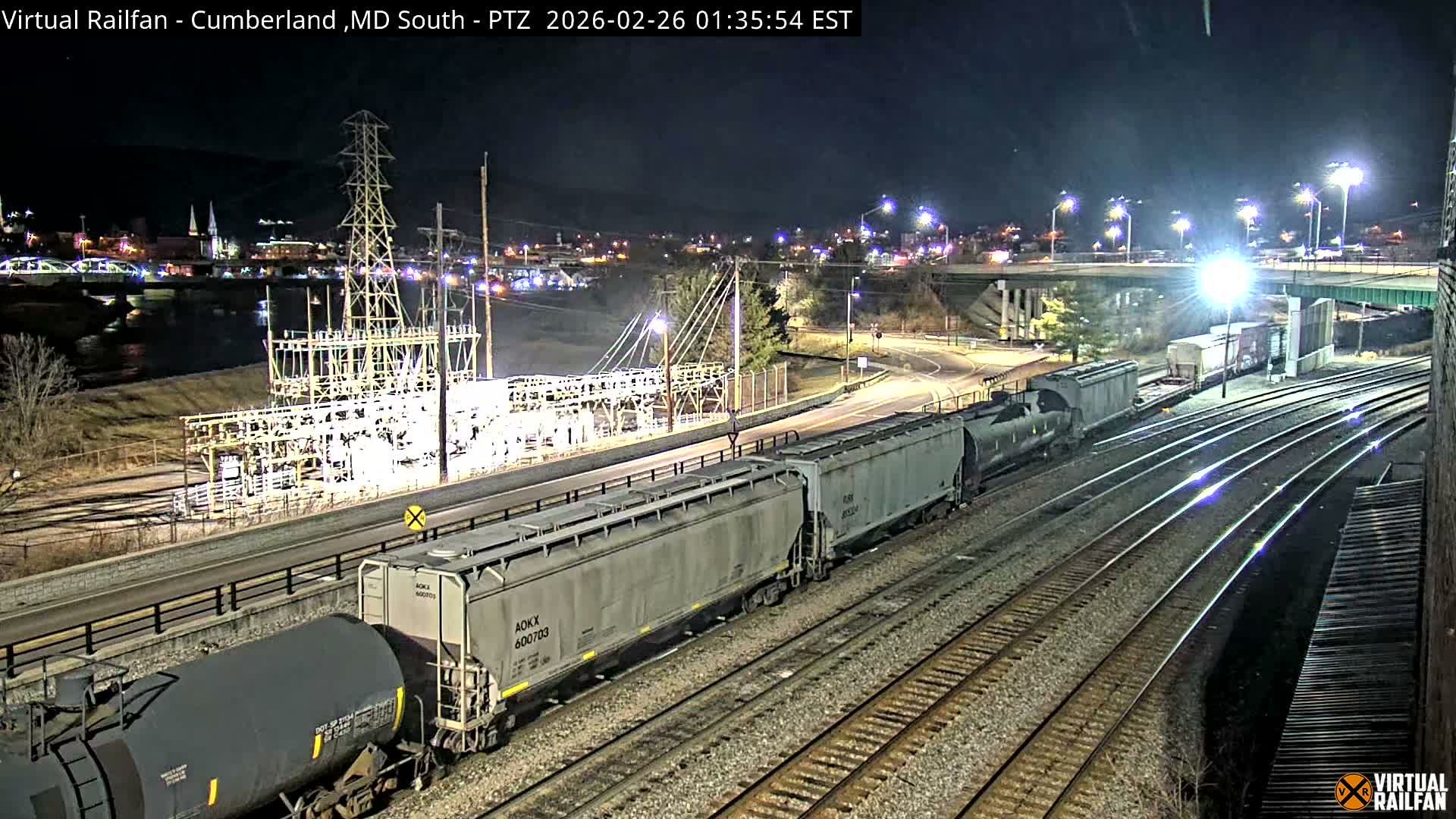 Cumberland City & , Cumberland Train Town  Live Cam - Cumberland, Allegany, Maryland, USA 