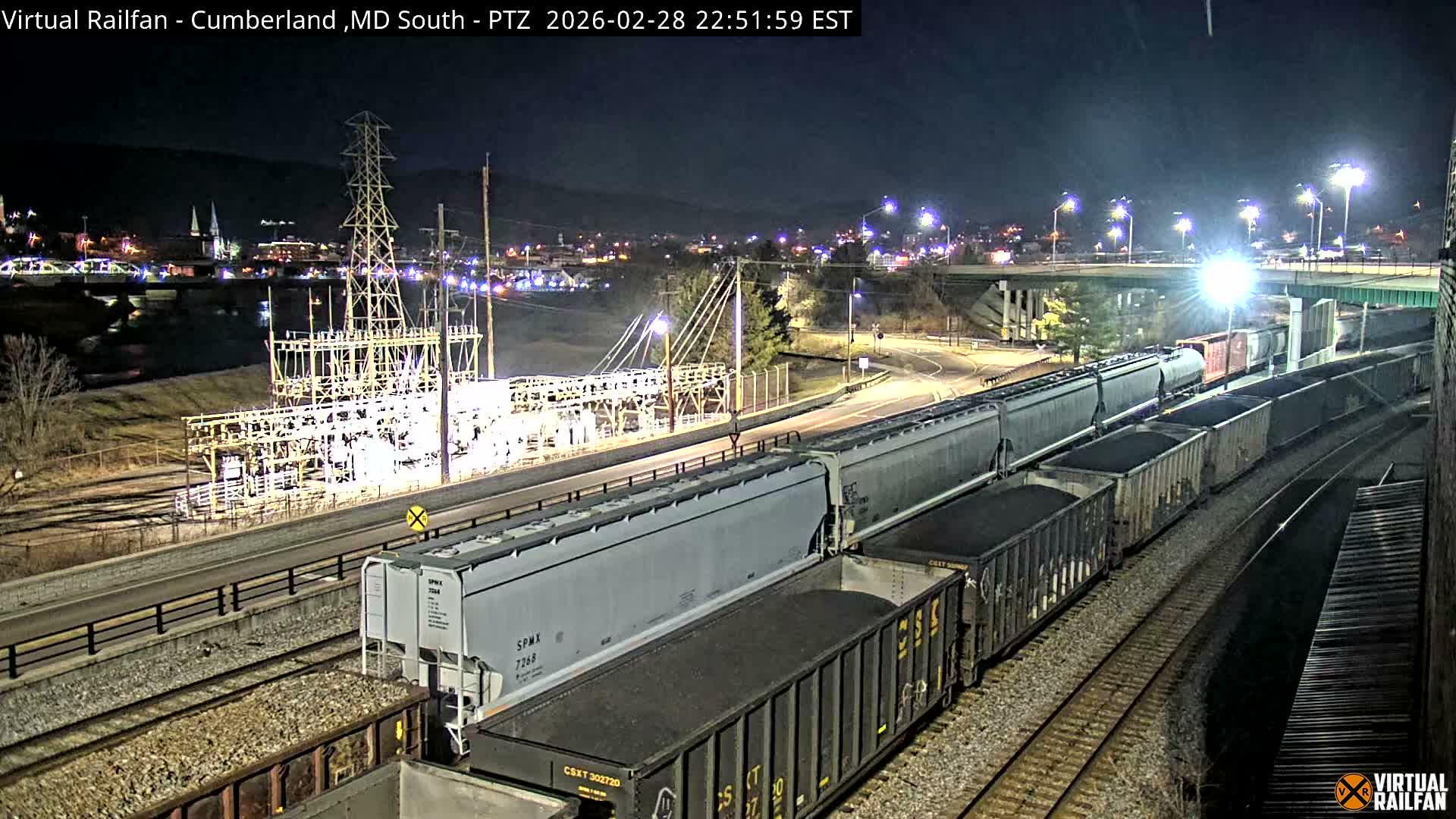 Cumberland City & , Cumberland Train Town  Live Cam - Cumberland, Allegany, Maryland, USA 