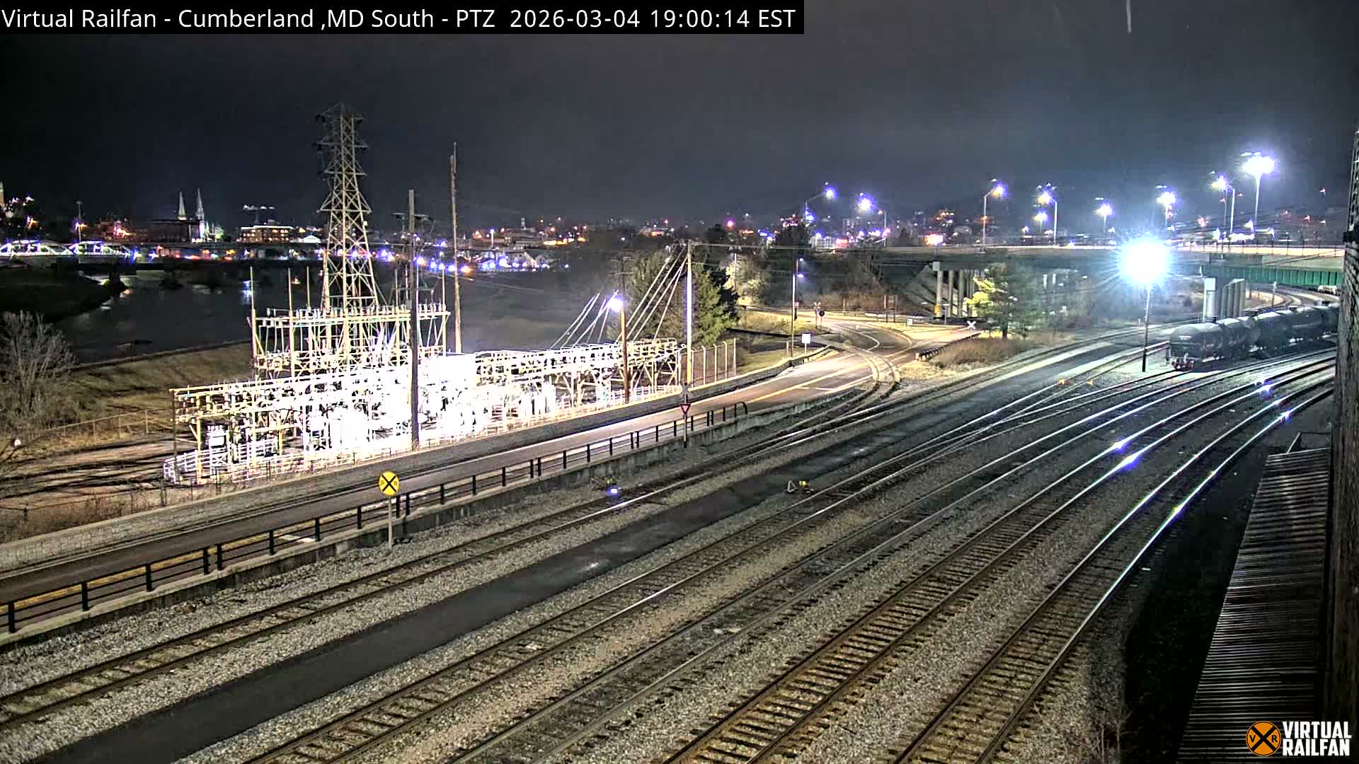 Cumberland City & , Cumberland Train Town  Live Cam - Cumberland, Allegany, Maryland, USA 