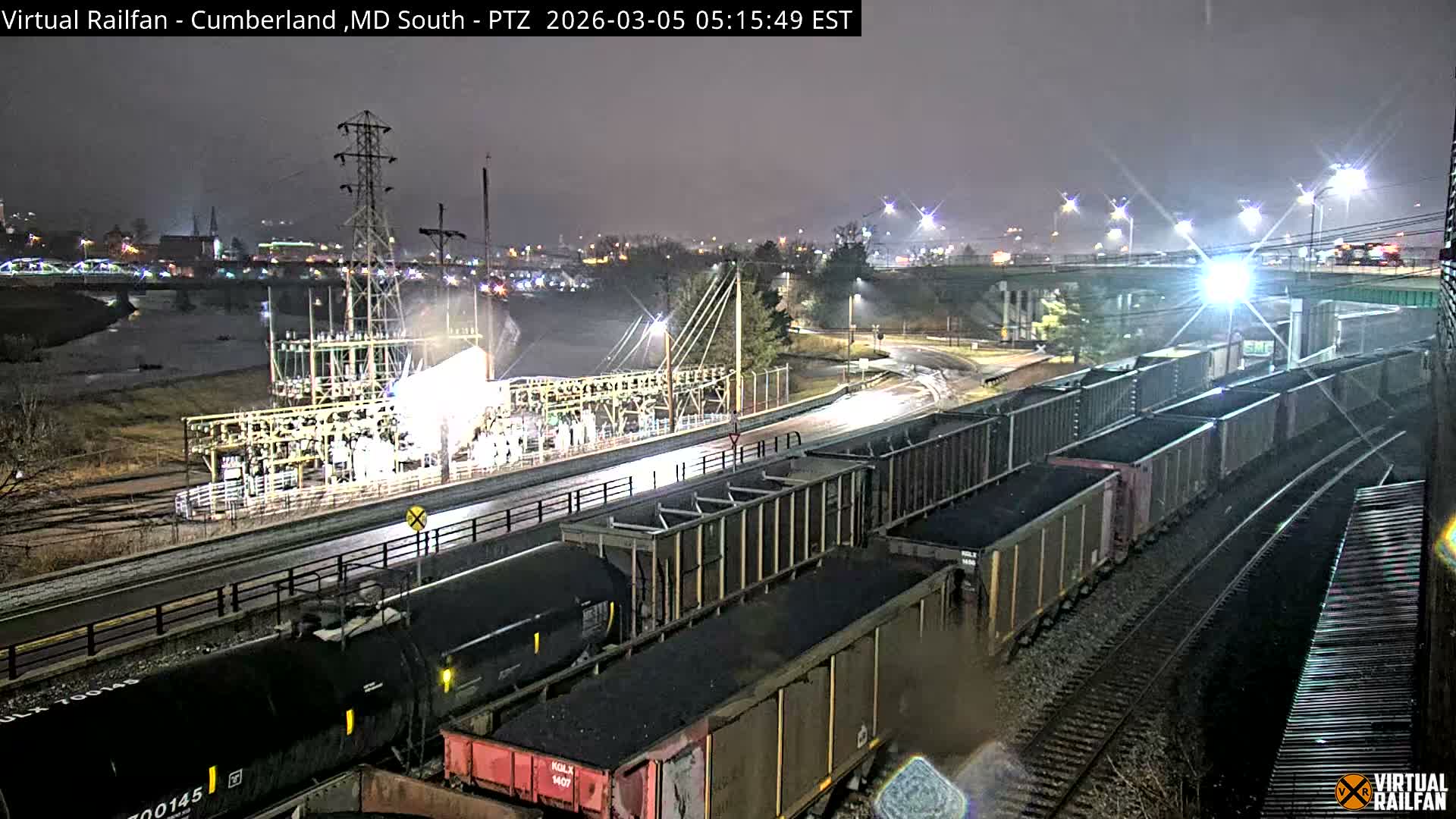 Cumberland City & , Cumberland Train Town  Live Cam - Cumberland, Allegany, Maryland, USA 
