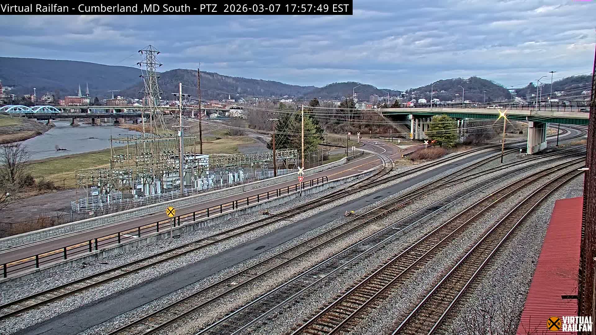 Cumberland City & , Cumberland Train Town  Live Cam - Cumberland, Allegany, Maryland, USA 