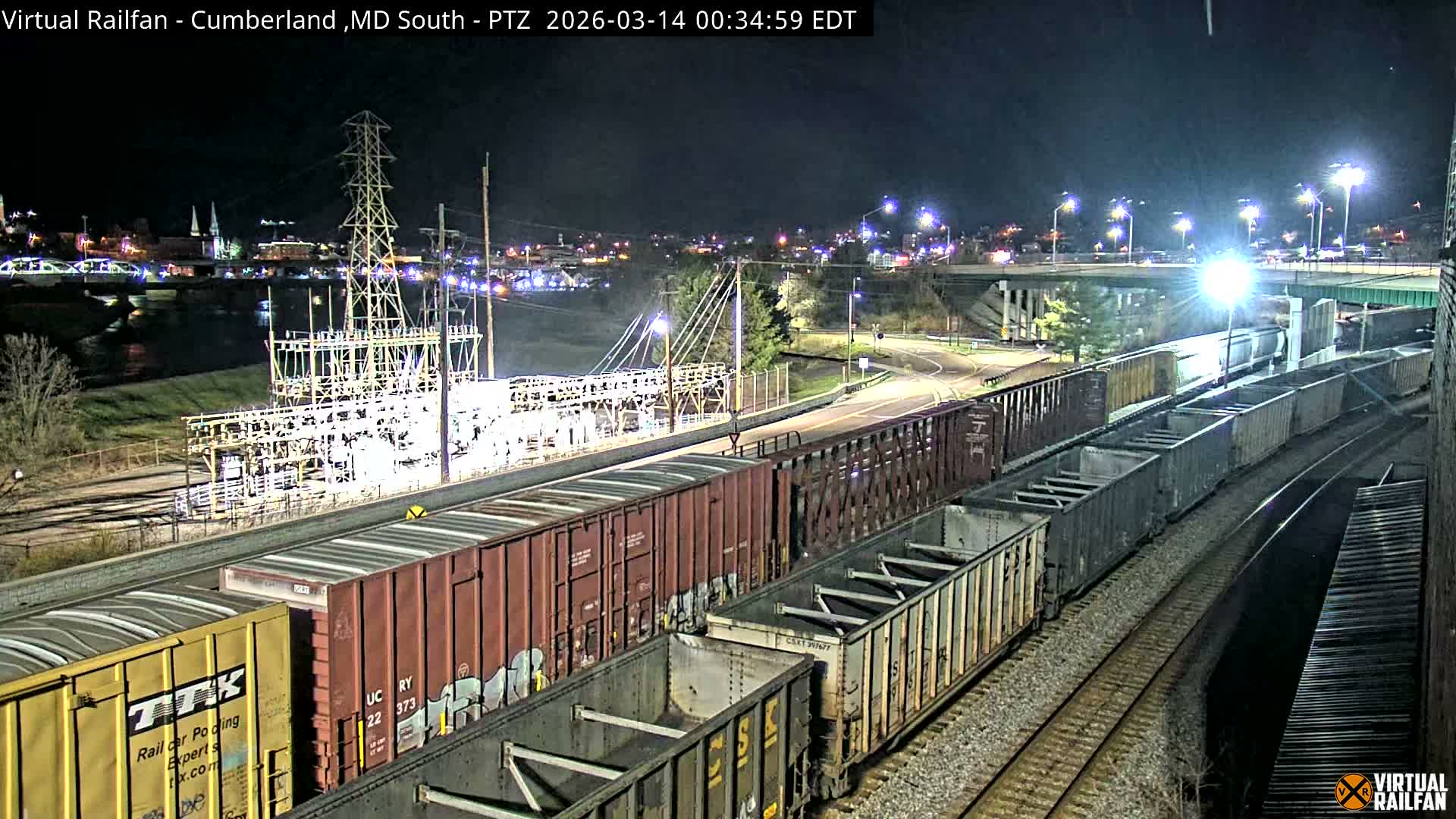 Cumberland City & , Cumberland Train Town  Live Cam - Cumberland, Allegany, Maryland, USA 