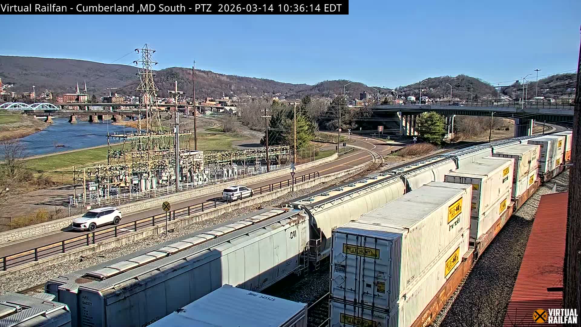 Cumberland City & , Cumberland Train Town  Live Cam - Cumberland, Allegany, Maryland, USA 