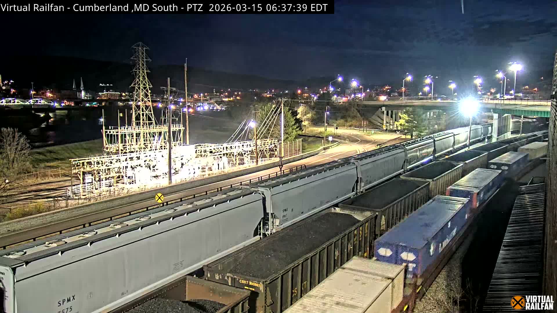Cumberland City & , Cumberland Train Town  Live Cam - Cumberland, Allegany, Maryland, USA 