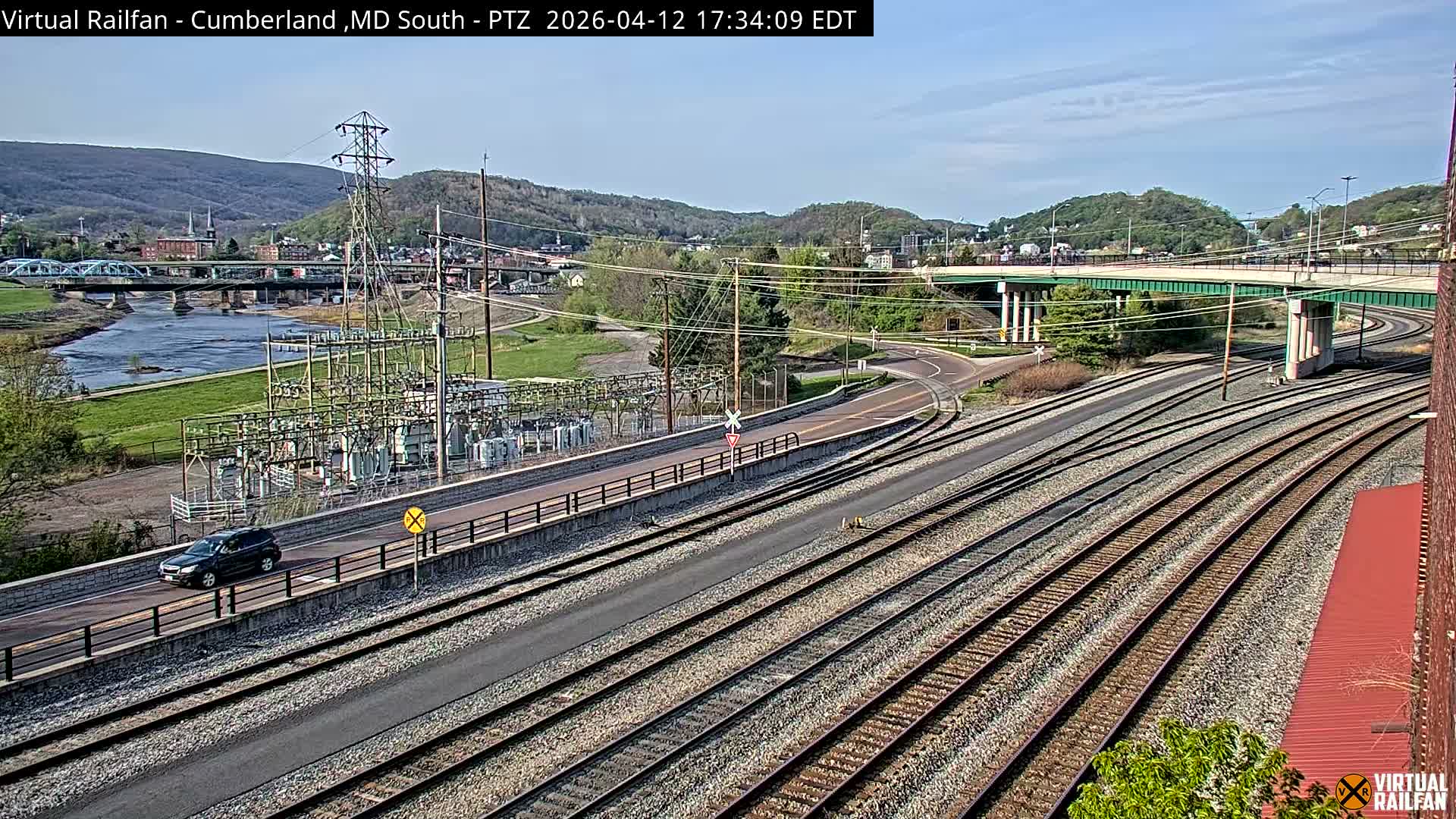 Cumberland City & , Cumberland Train Town  Live Cam - Cumberland, Allegany, Maryland, USA 