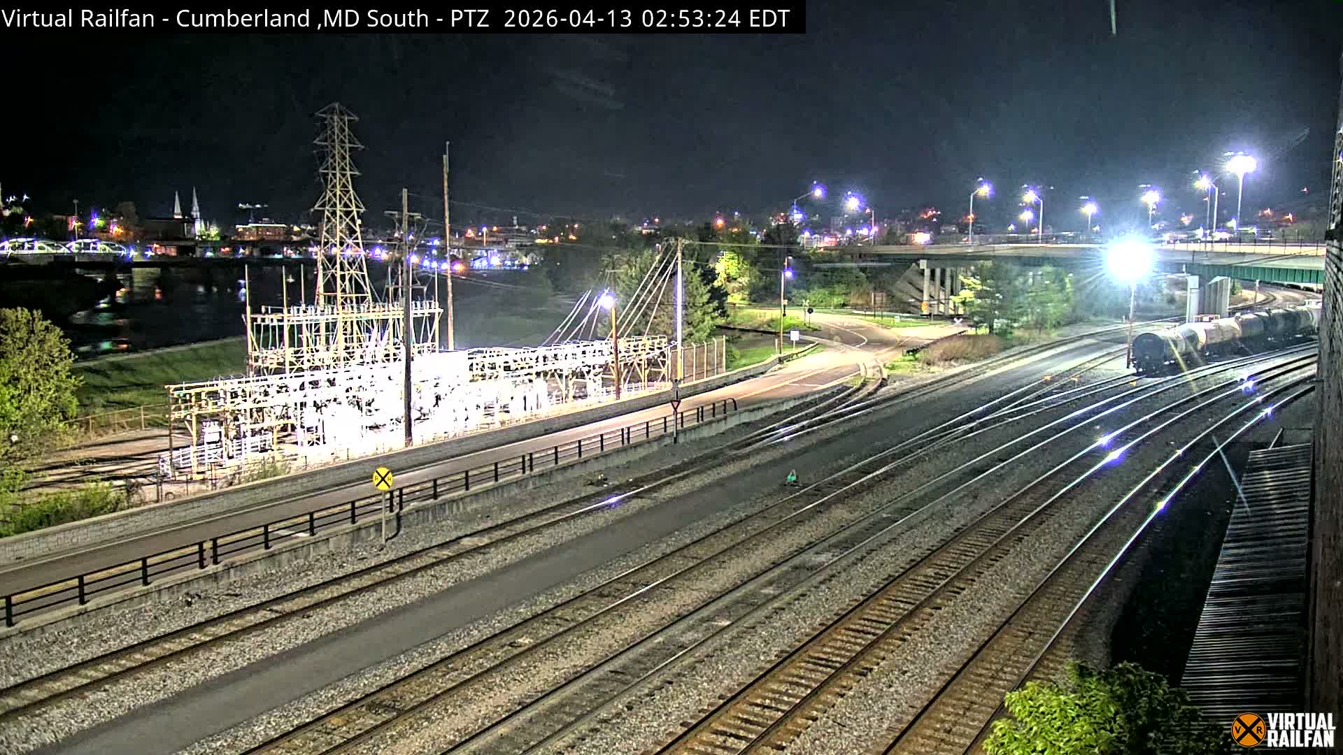 Cumberland City & , Cumberland Train Town  Live Cam - Cumberland, Allegany, Maryland, USA 
