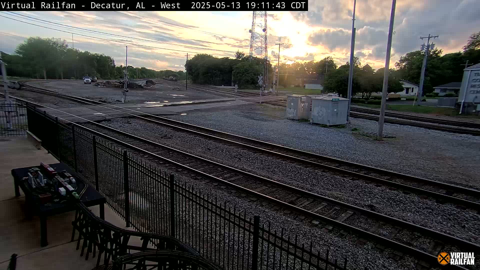 Decatur Nortfolk Southern Railway Depot Junction Live Cam - Decatur, Morgan, Alabama, USA