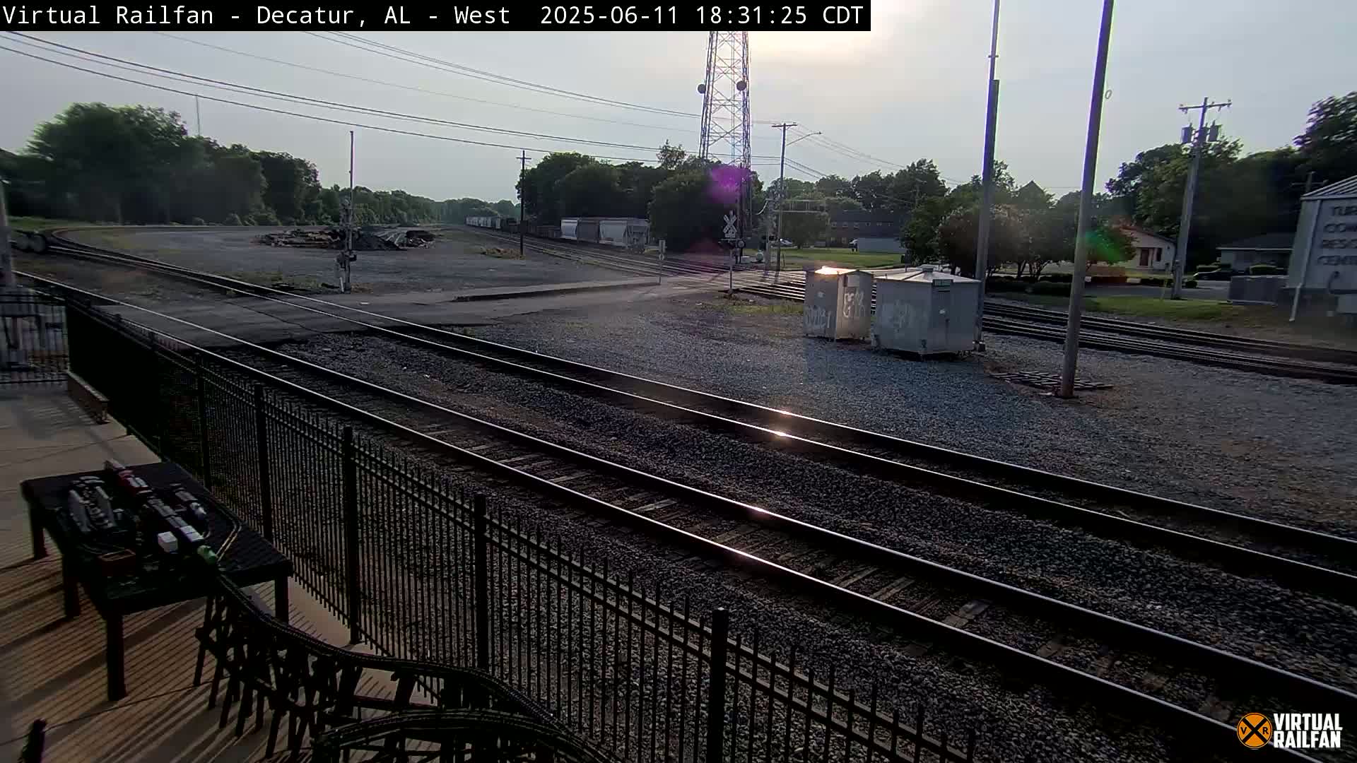 Decatur Nortfolk Southern Railway Depot Junction Live Cam - Decatur, Morgan, Alabama, USA