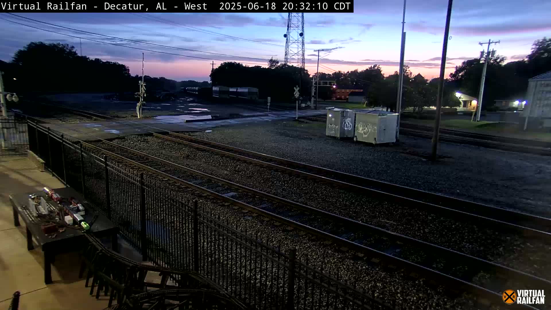 Decatur Nortfolk Southern Railway Depot Junction Live Cam - Decatur, Morgan, Alabama, USA