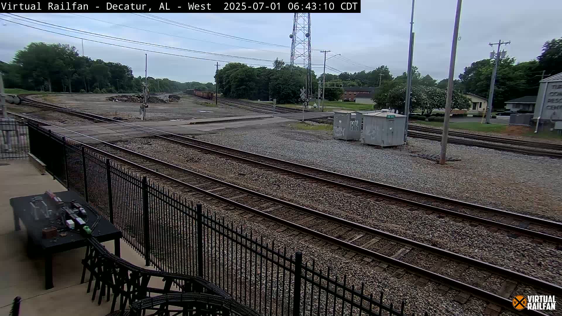 Decatur Nortfolk Southern Railway Depot Junction Live Cam - Decatur, Morgan, Alabama, USA
