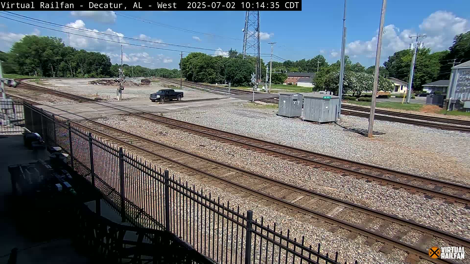 Decatur Nortfolk Southern Railway Depot Junction Live Cam - Decatur, Morgan, Alabama, USA