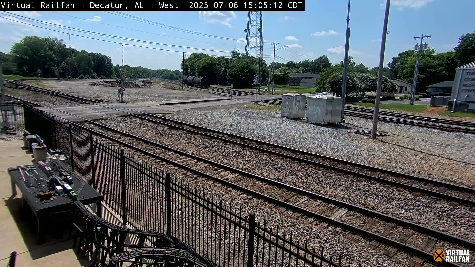 Decatur Nortfolk Southern Railway Depot Junction Live Cam - Decatur, Morgan, Alabama, USA
