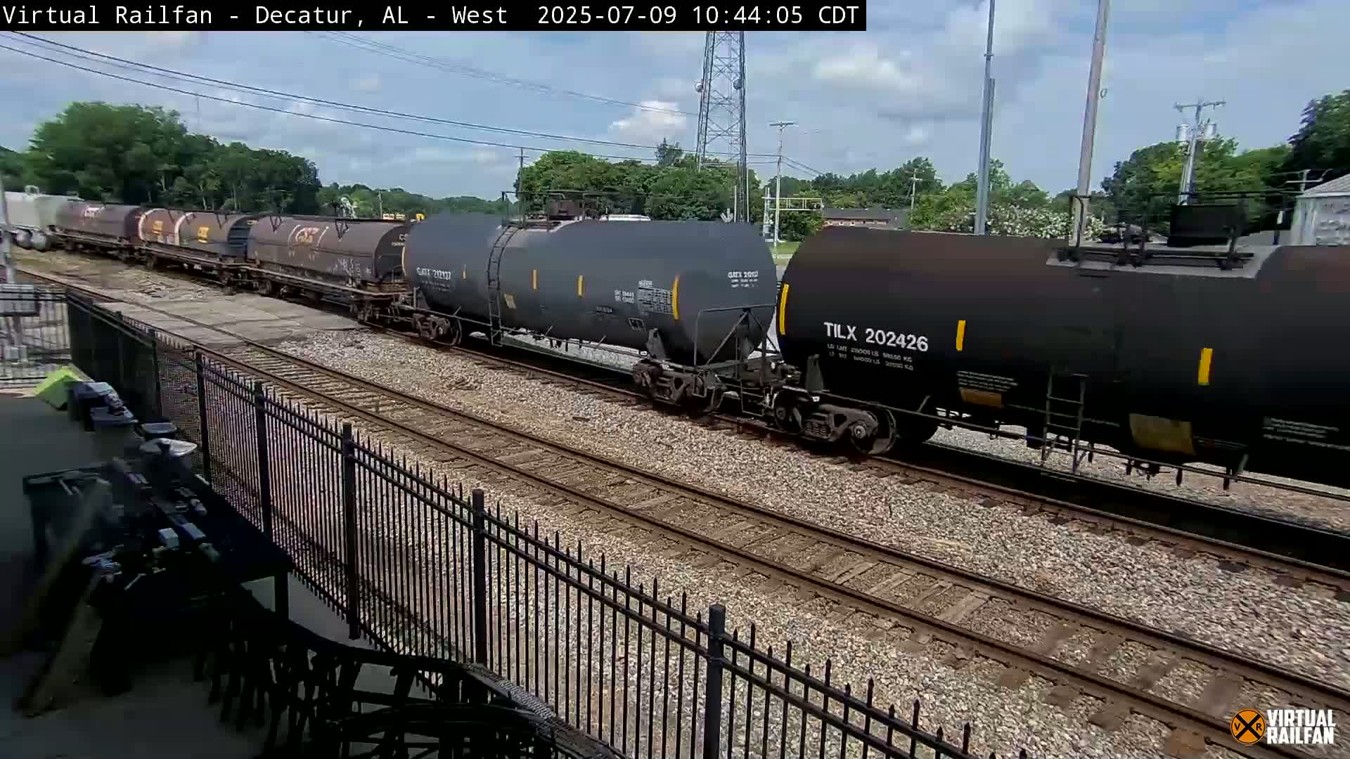 Decatur Nortfolk Southern Railway Depot Junction Live Cam - Decatur, Morgan, Alabama, USA