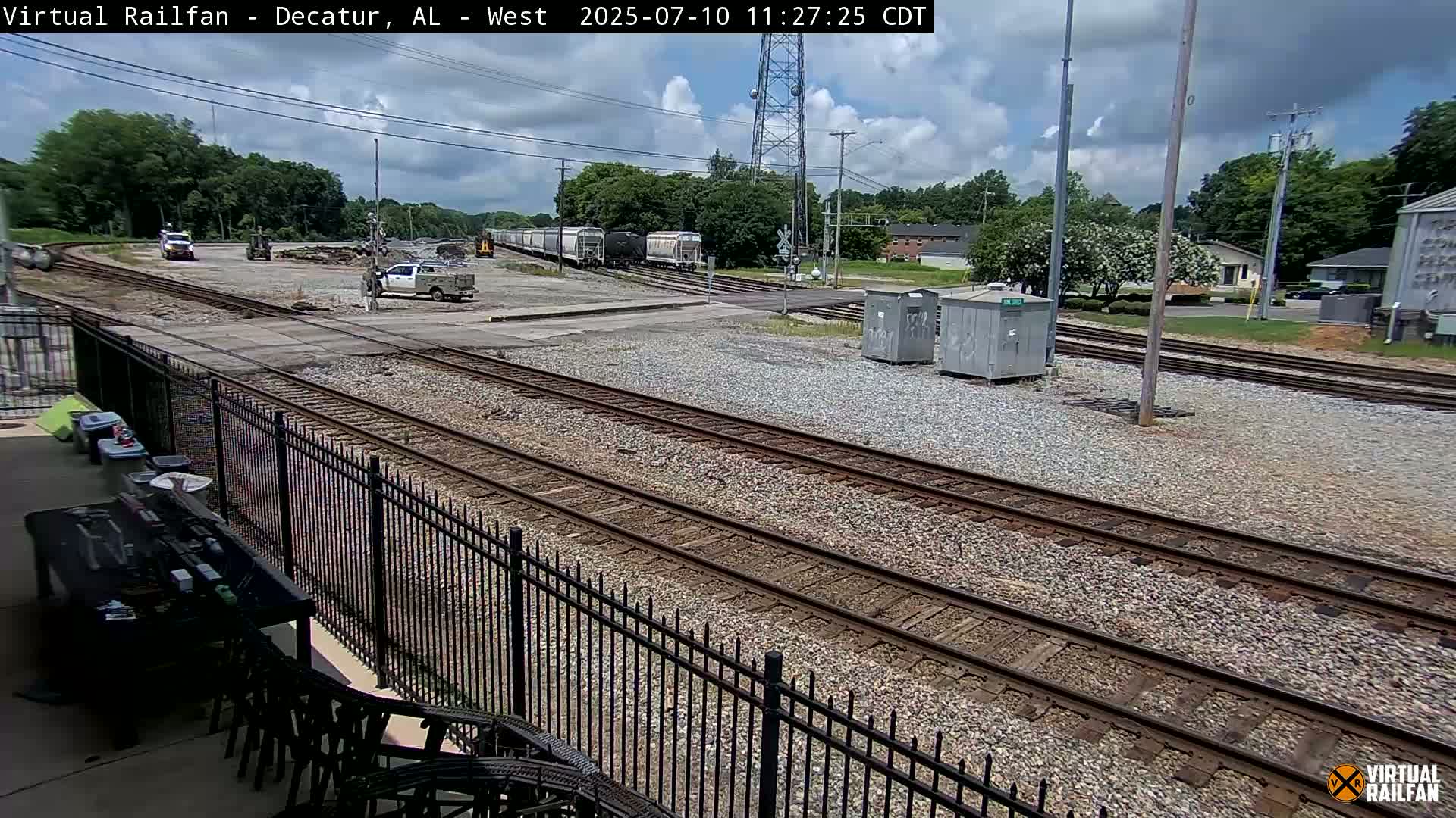 Decatur Nortfolk Southern Railway Depot Junction Live Cam - Decatur, Morgan, Alabama, USA