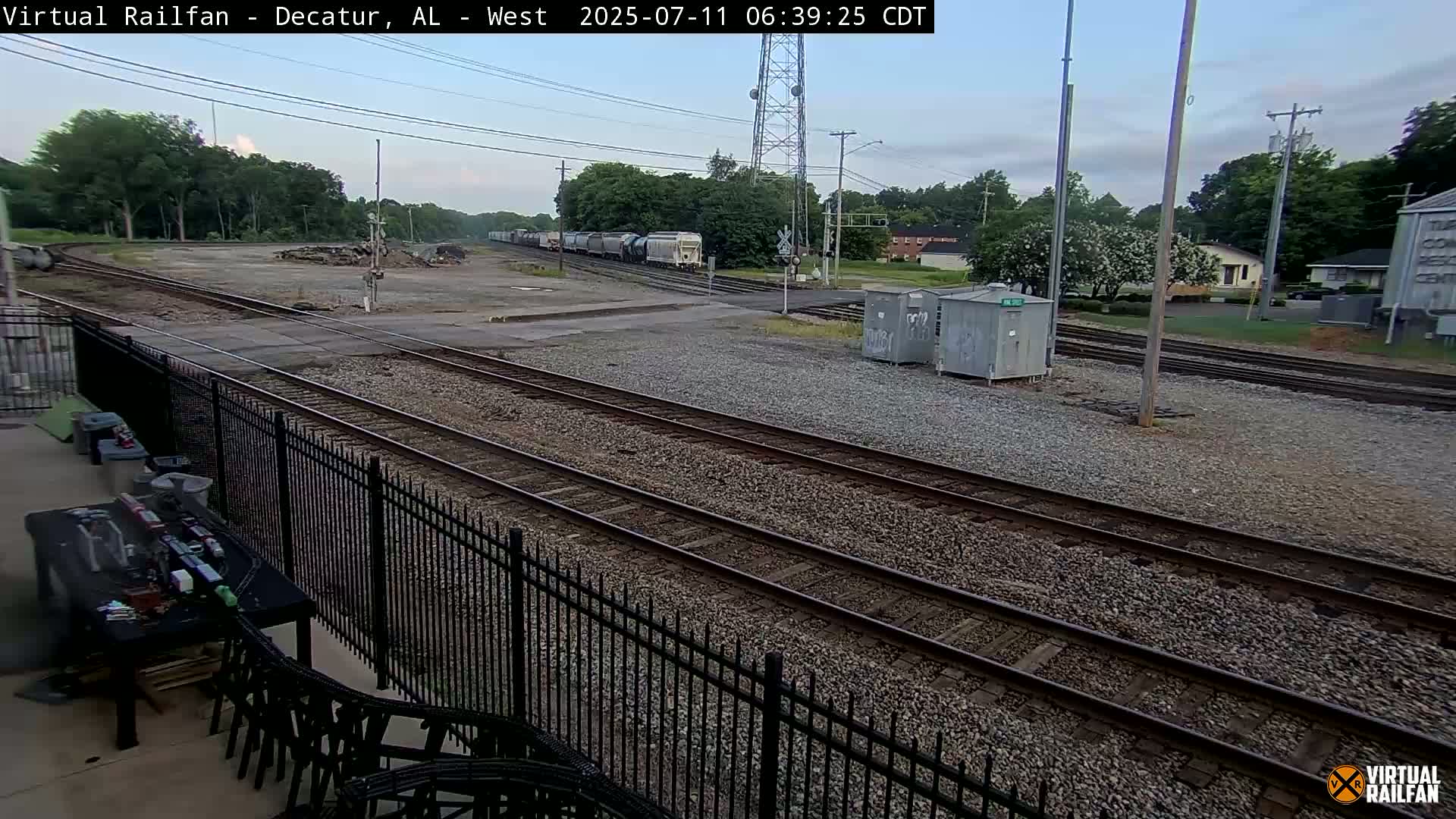 Decatur Nortfolk Southern Railway Depot Junction Live Cam - Decatur, Morgan, Alabama, USA